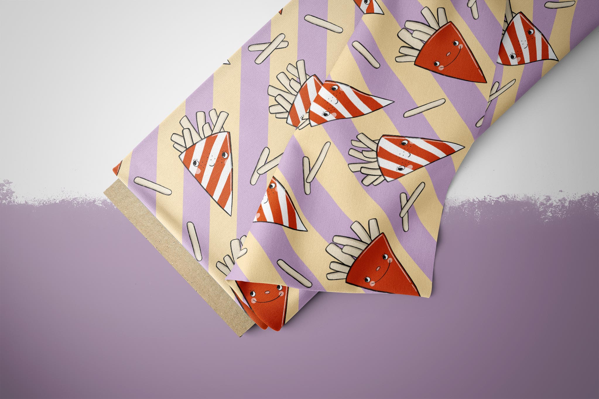 Lycra UV50+ "Fritten" klein 0,5 m