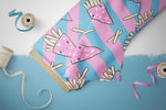 Lade das Bild in den Galerie-Viewer, Design "Fritten" rosa 0,5 m

