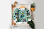 Lade das Bild in den Galerie-Viewer, Supersoft Premium Jersey &quot;Happy Tape&quot; mint groß 0,5 m
