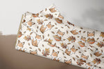 Lade das Bild in den Galerie-Viewer, Supersoft Premium BIO French Terry "Herbstfüchschen" beige klein 0,5 m
