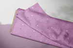 Lade das Bild in den Galerie-Viewer, Supersoft Premium BIO French Terry "Herbstwiese" magenta Herzchen 0,5 m
