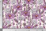 Lade das Bild in den Galerie-Viewer, Supersoft Premium BIO French Terry "Herbstwiese" magenta klein 0,5 m
