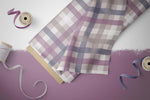 Lade das Bild in den Galerie-Viewer, Supersoft Premium BIO French Terry "Herbstwiese" muted Gingham 0,5 m
