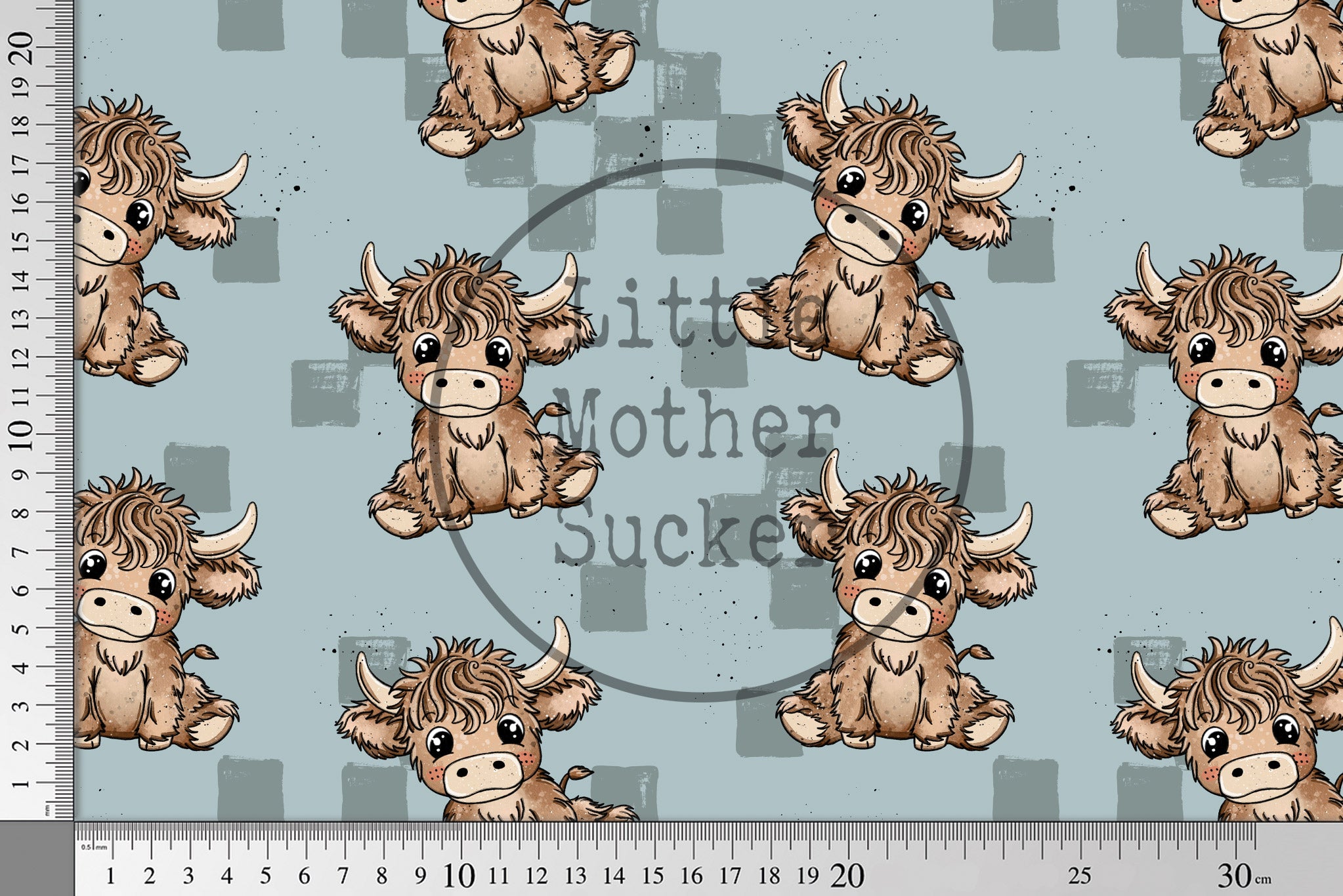 Supersoft Premium BIO Jersey "Highland Cowi" Boy klein 0,5 m