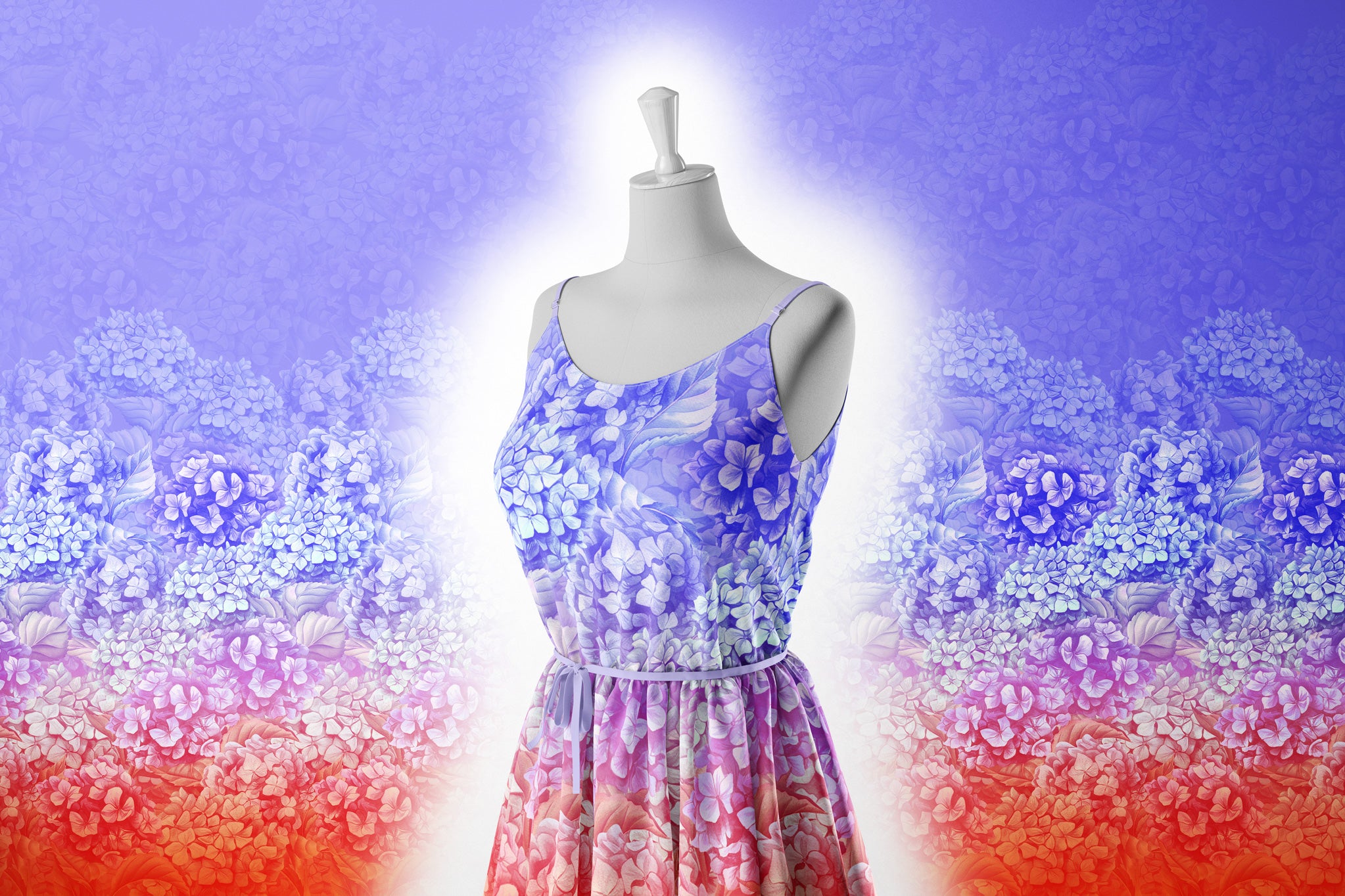 Supersoft Premium BIO Jersey "Hortensia" Bordüre 1,9 m Rest