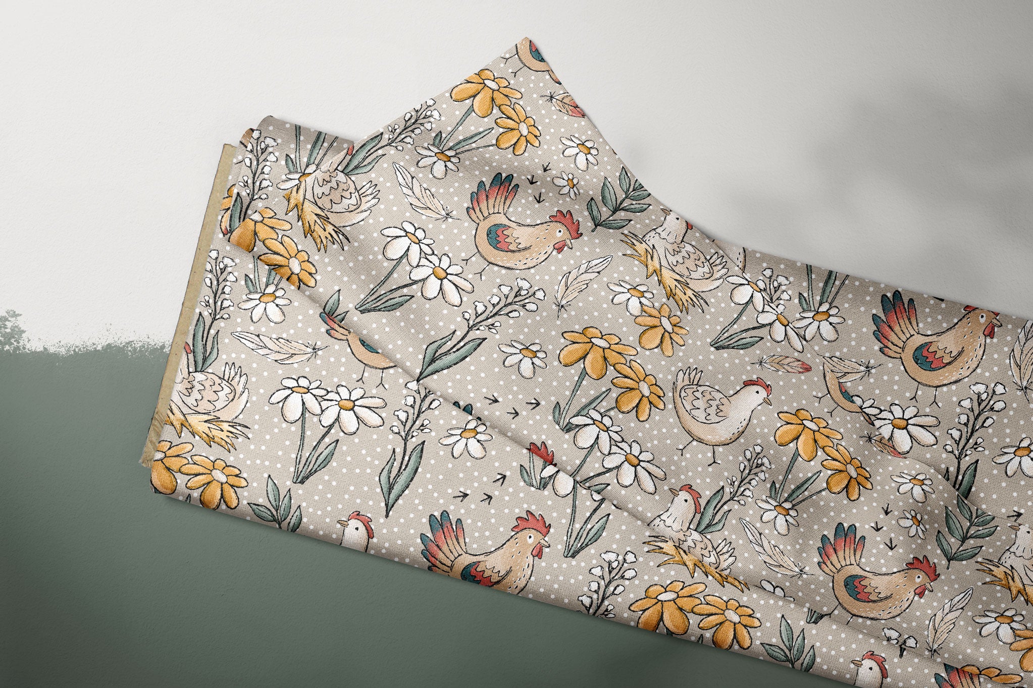 Supersoft Premium BIO Jersey "Hühnertag" dots groß 0,5 m