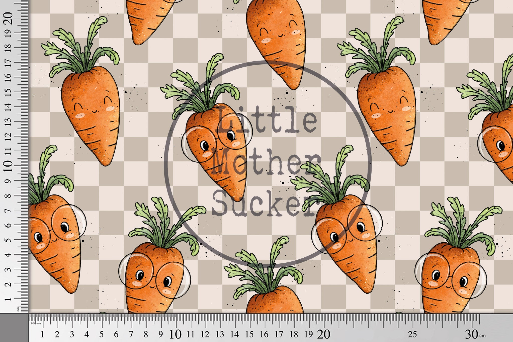 Supersoft Premium French Terry "Karottchen" 0,5 m Lager