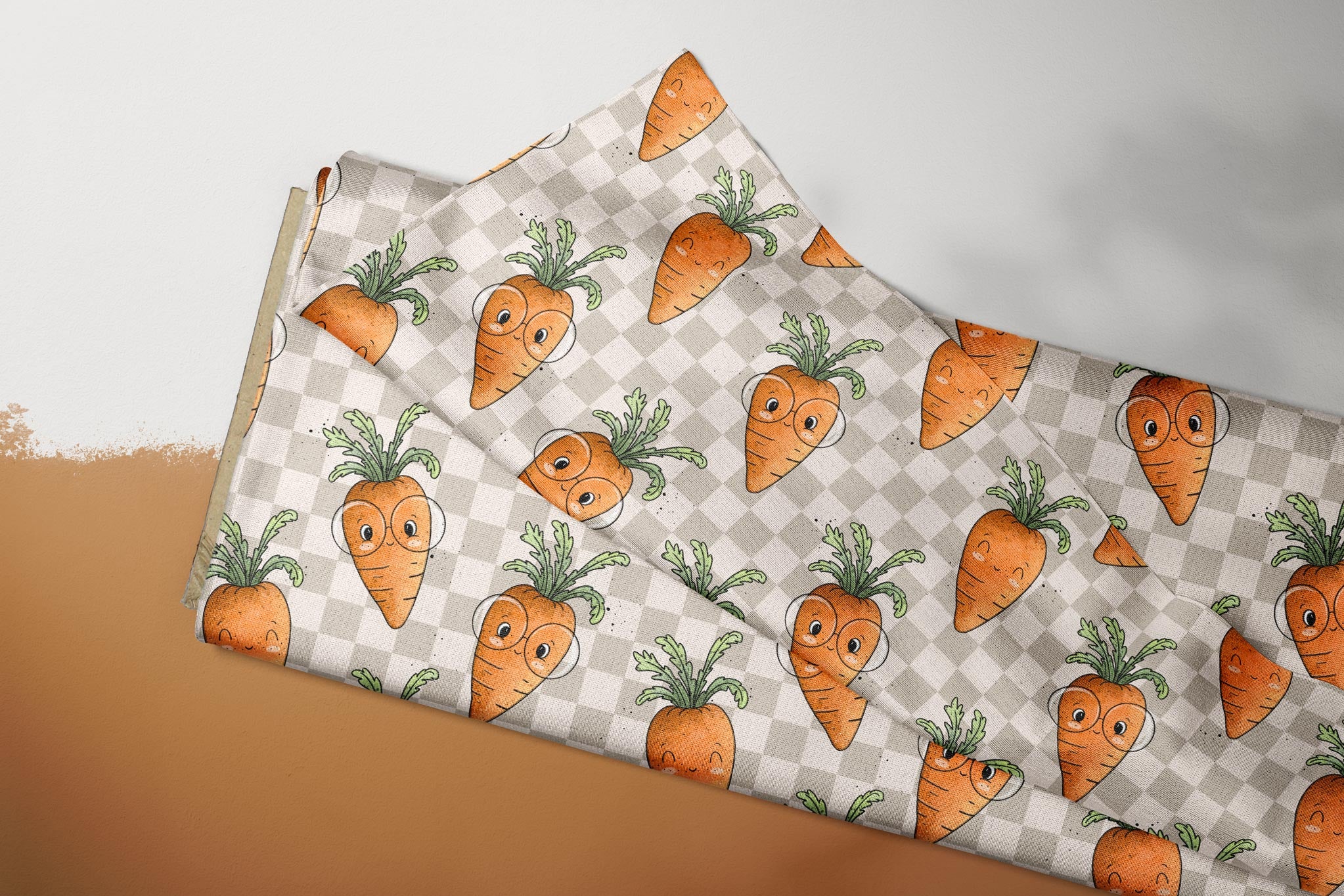 Supersoft Premium French Terry "Karottchen" 0,5 m Lager