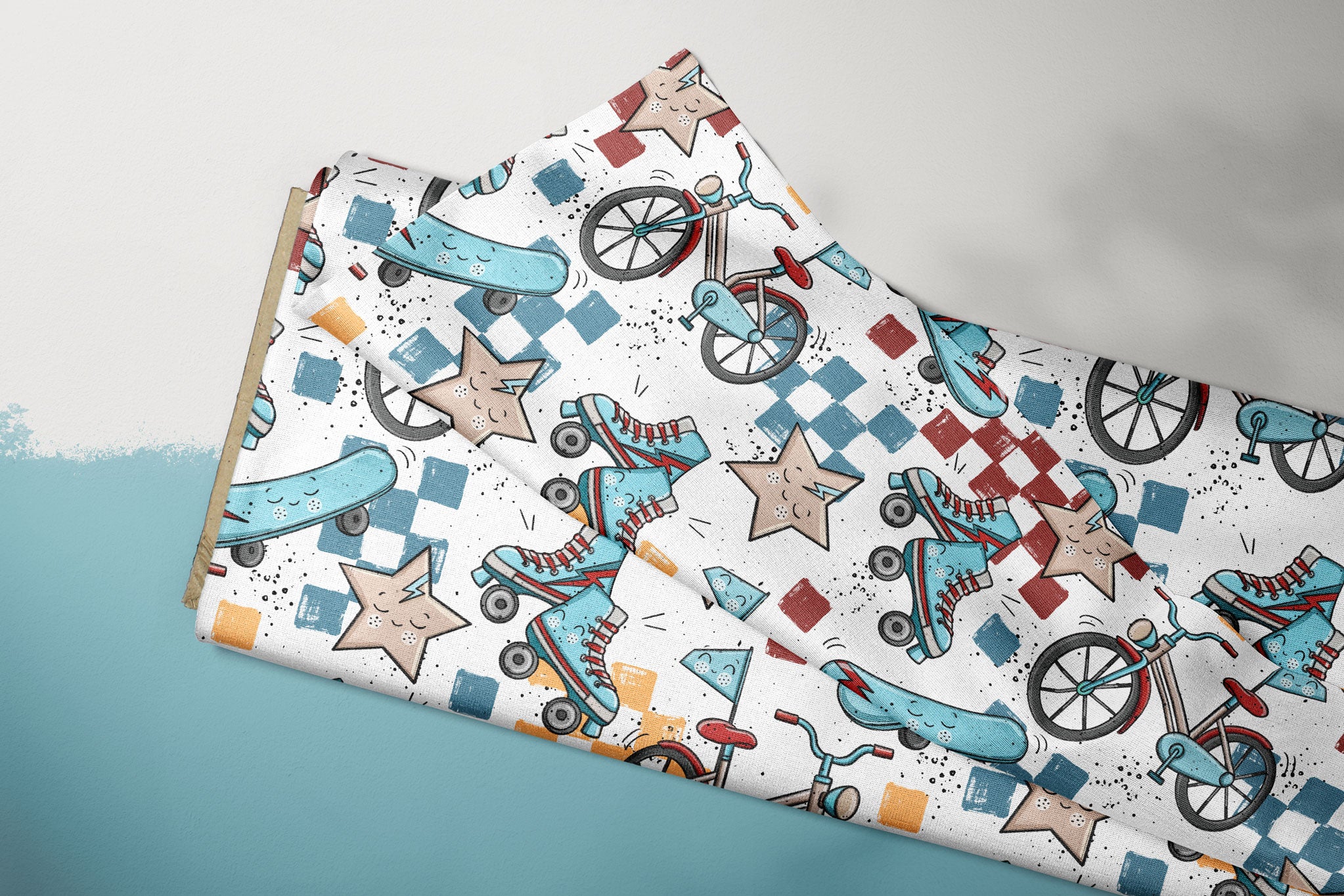 Supersoft Premium Jersey "Kids Drive" pixel groß 0,5 m