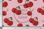 Lade das Bild in den Galerie-Viewer, Supersoft Premium BIO Jersey &quot;Kirschlein&quot; Pünktchen mittel 0,5 m
