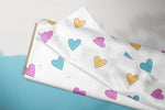 Lade das Bild in den Galerie-Viewer, Supersoft Premium Jersey &quot;Kittycorn&quot; Herzchen groß 0,5 m
