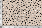 Lade das Bild in den Galerie-Viewer, Supersoft Premium BIO French Terry "Kitty Day" Leo Beige groß 0,5 m
