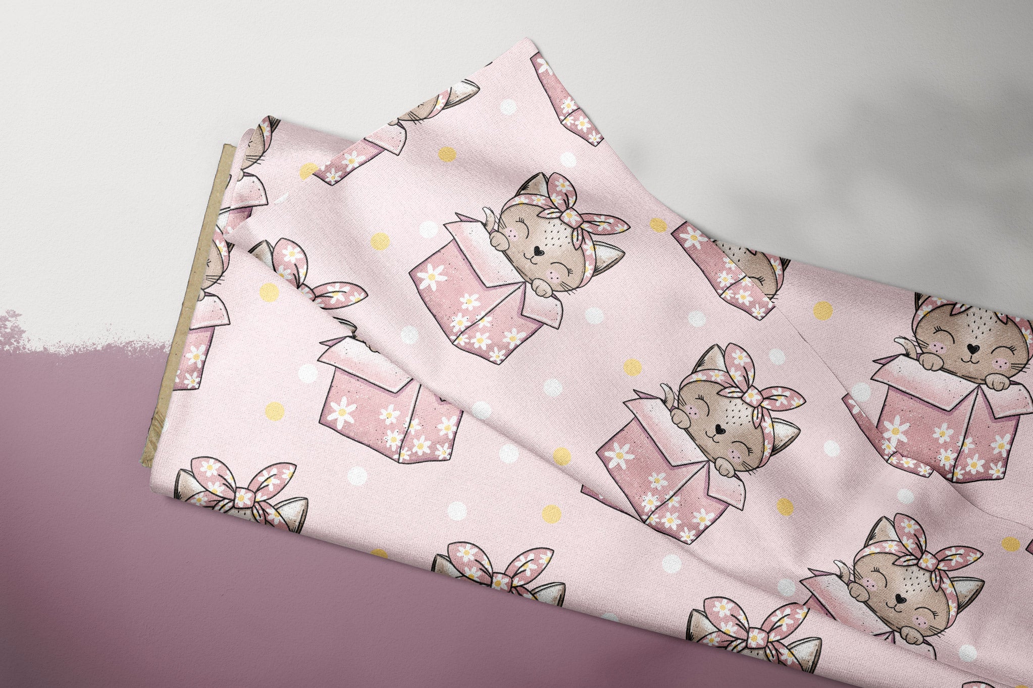 Supersoft Premium Jersey "Kitty in a box" Katze groß 0,5 m