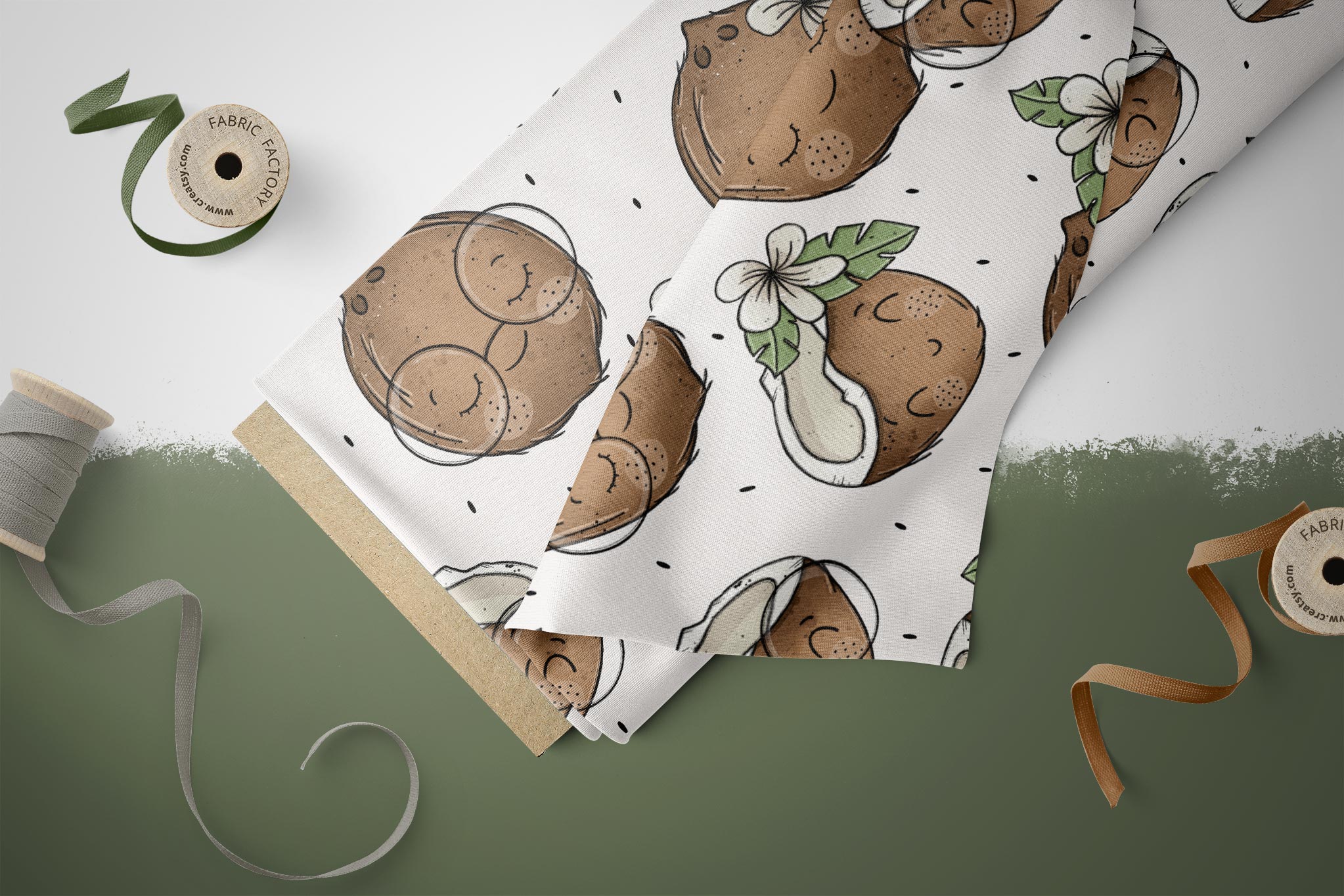 Supersoft Premium French Terry "Kokosnüsschen" white groß 0,5 m