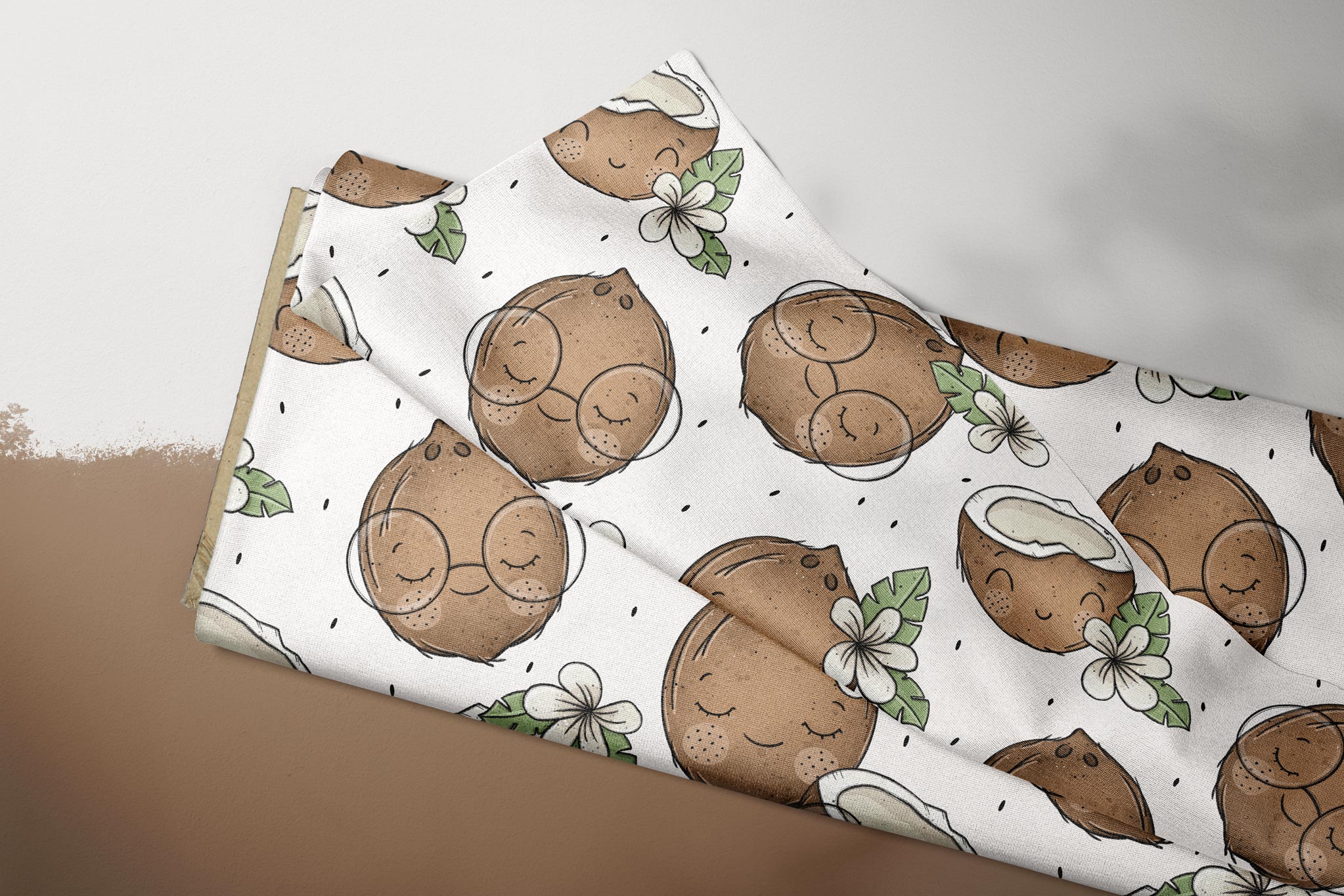 Supersoft Premium French Terry "Kokosnüsschen" white groß 0,5 m