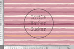 Lade das Bild in den Galerie-Viewer, Supersoft Premium BIO French Terry "Kürbiswiese" mauve Brushlines 0,5 m
