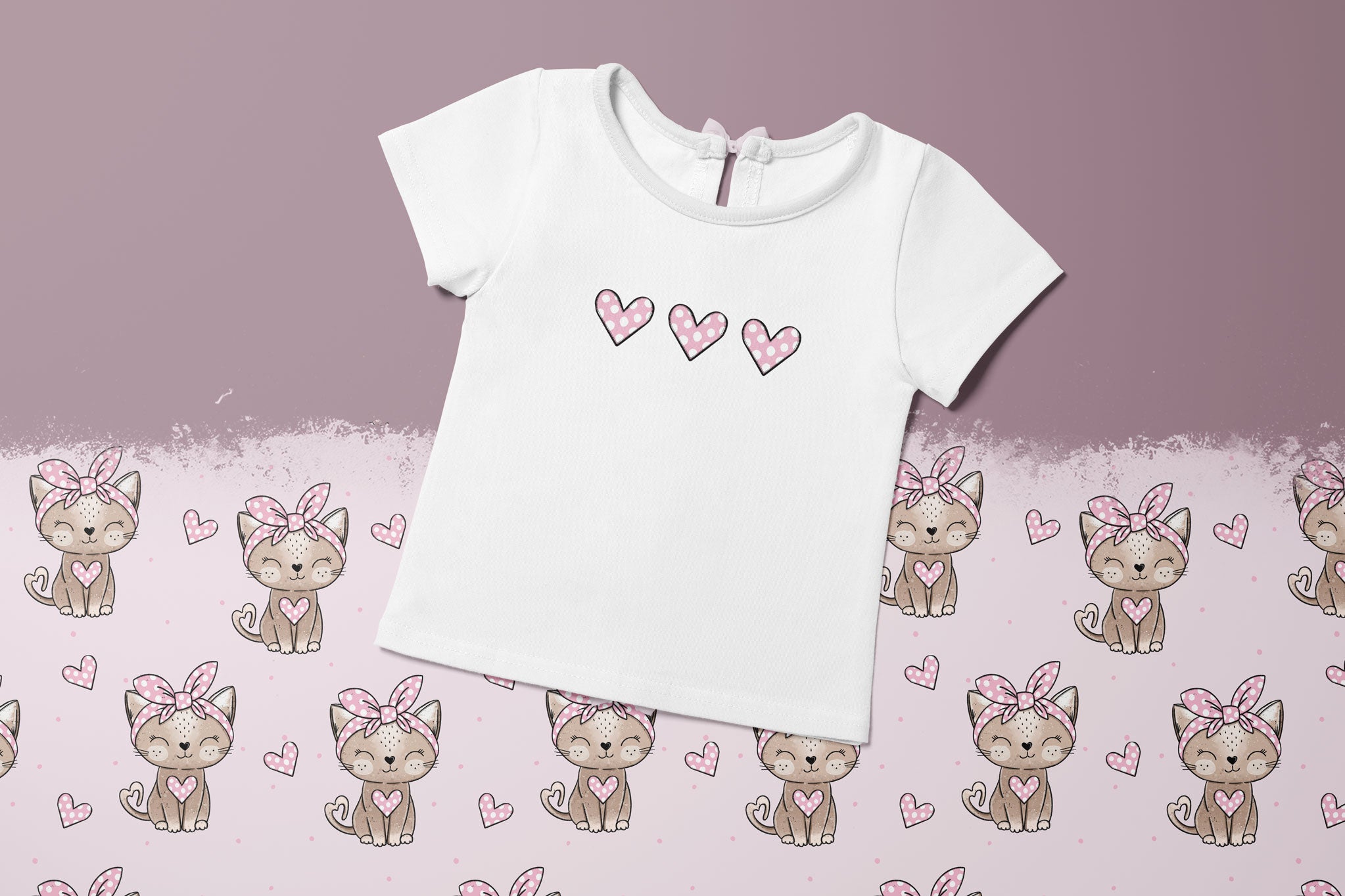 Bügelbild "Leo Kitty Sister Collection" rosa