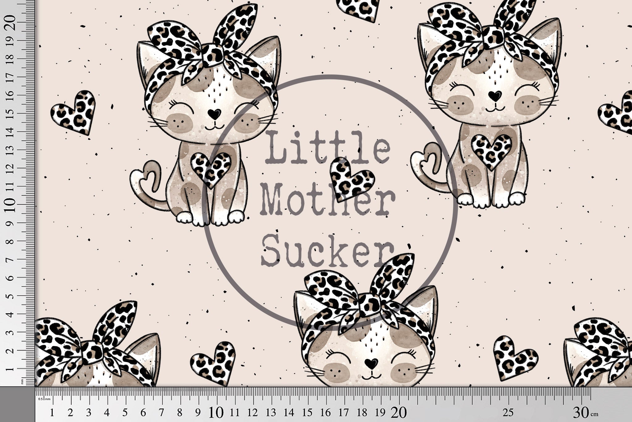 Supersoft Premium French Terry "Leo Kitty Sister" leo groß 0,5 m