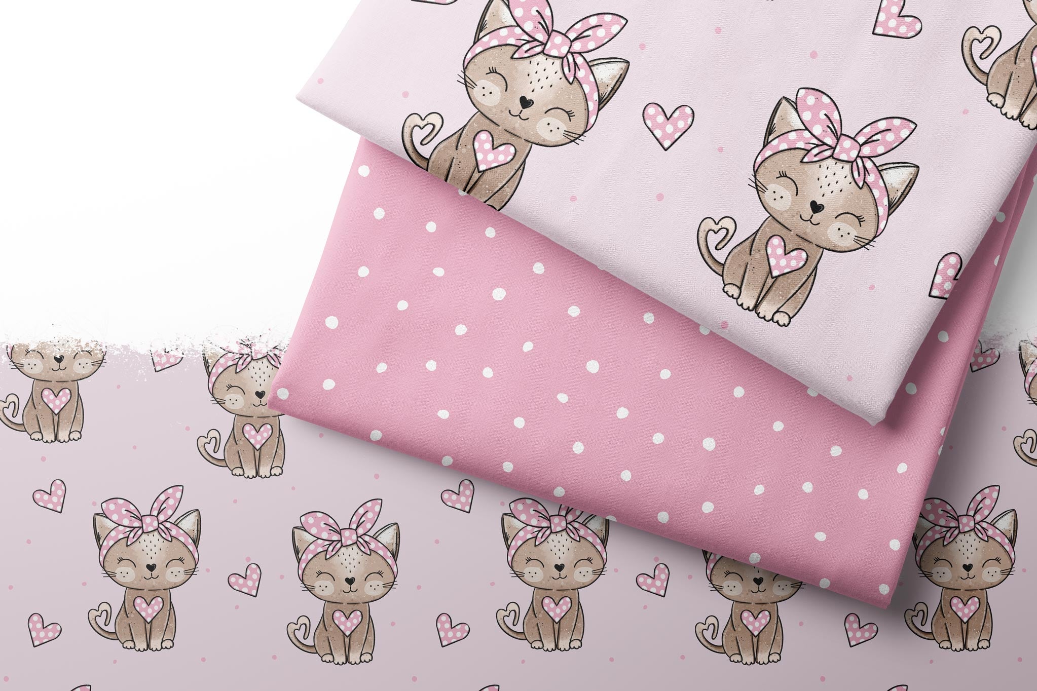 Design "Leo Kitty Sister" Punkte COLLECTION 0,5 m