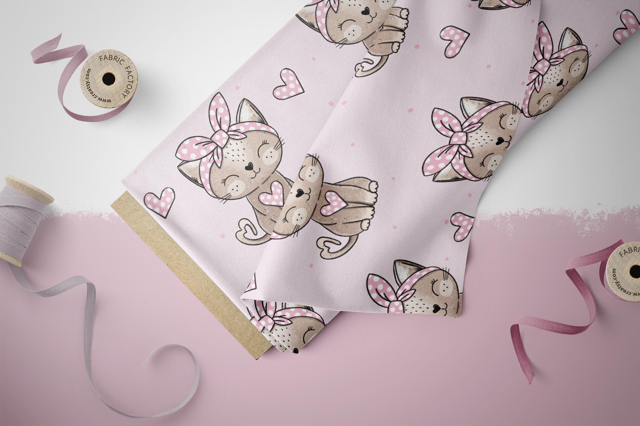 Design "Leo Kitty Sister" Punkte COLLECTION 0,5 m