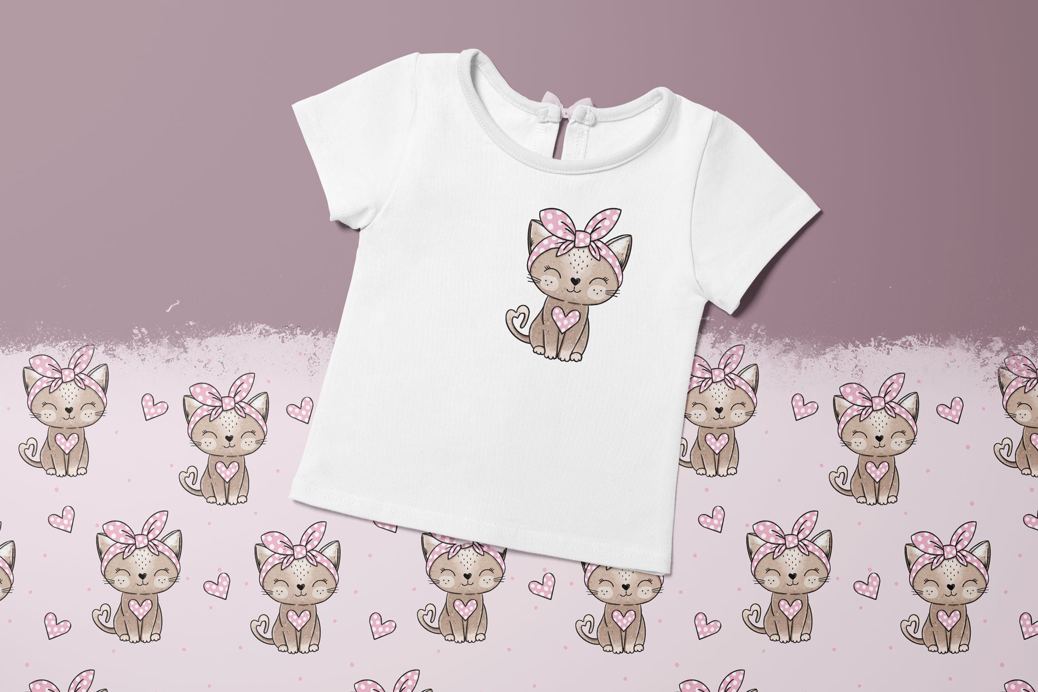 Bügelbild "Leo Kitty Sister Collection" rosa
