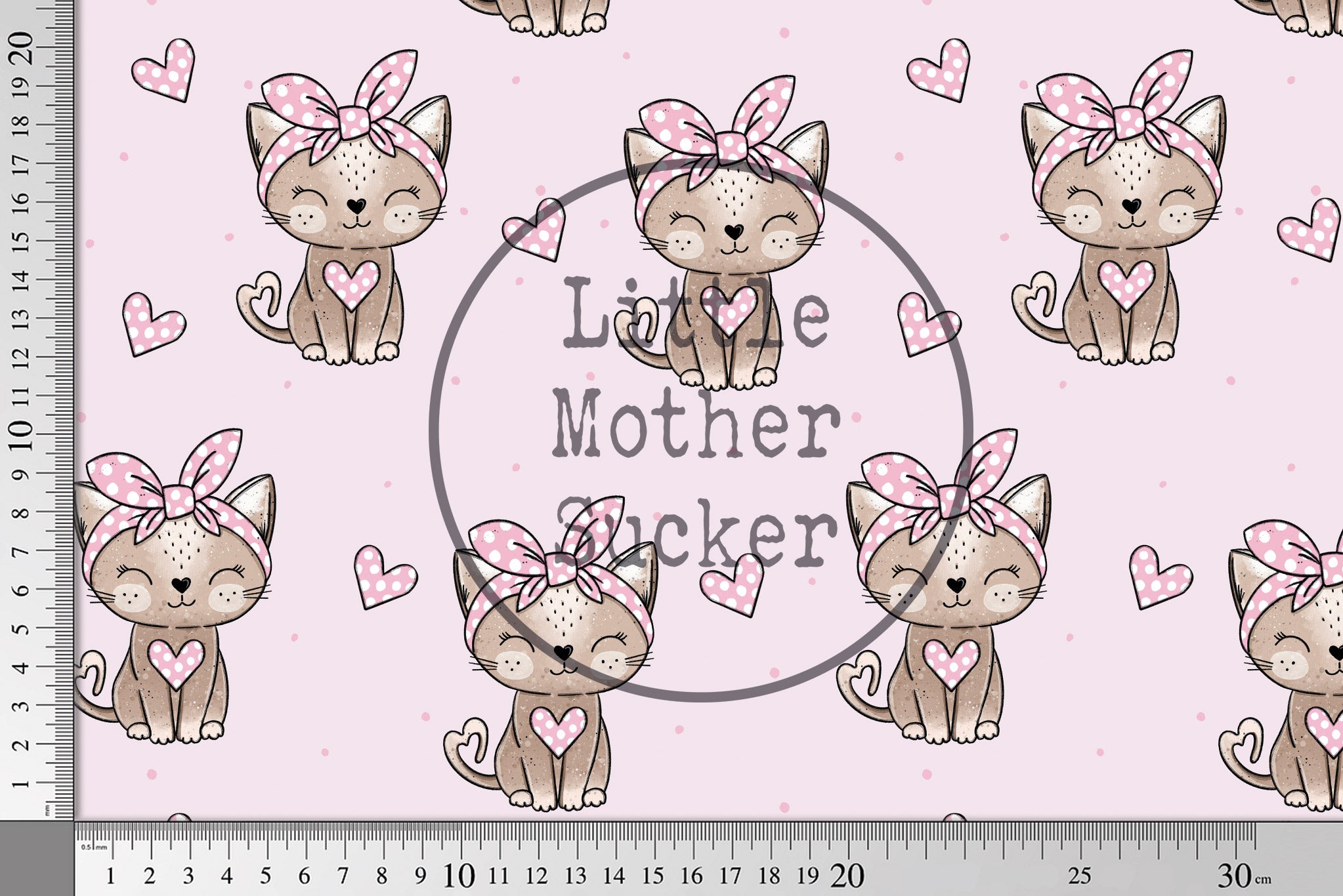 Design "Leo Kitty Sister" Punkte COLLECTION 0,5 m
