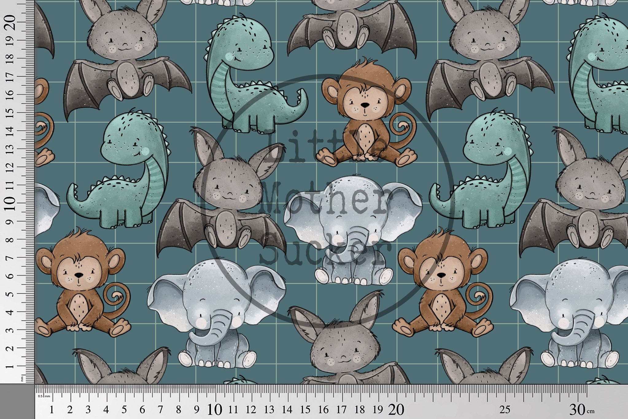 Supersoft Premium Jersey "Lieblingstiere" klein 0,5 m