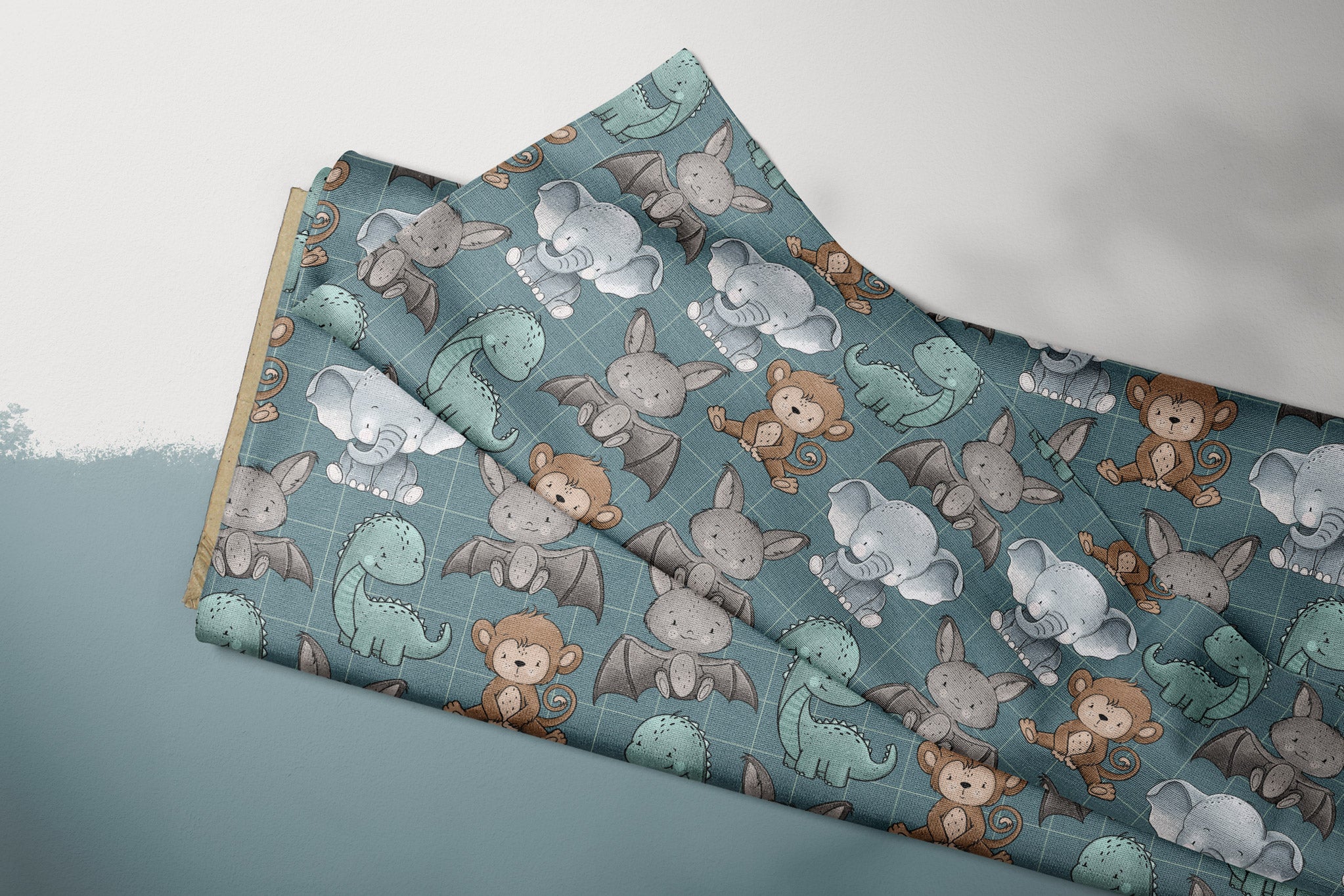 Supersoft Premium Jersey "Lieblingstiere" klein 0,5 m