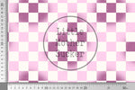 Lade das Bild in den Galerie-Viewer, Supersoft Premium BIO French Terry "Marshies" pink Chess Kombi klein 0,5 m
