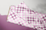Lade das Bild in den Galerie-Viewer, Supersoft Premium BIO French Terry "Marshies" pink Chess Kombi klein 0,5 m
