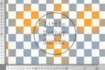Lade das Bild in den Galerie-Viewer, Supersoft Premium BIO French Terry "Marshies" blau Chess Kombi klein 0,5 m
