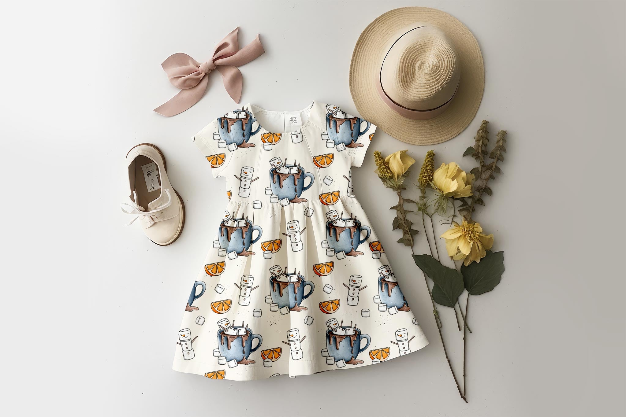 Supersoft Premium BIO French Terry "Marshies" Tassen groß 0,5 m