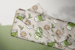 Lade das Bild in den Galerie-Viewer, Supersoft Premium BIO Jersey &quot;Matcha Lover&quot; groß 0,5 m
