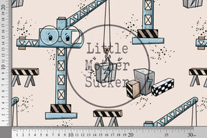 Supersoft Premium French Terry "Mobile Crane" groß 0,5 m