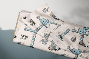 Supersoft Premium French Terry "Mobile Crane" groß 0,5 m