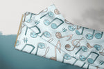 Lade das Bild in den Galerie-Viewer, Supersoft Premium Jersey &quot;Nötchen&quot; blau groß 0,5 m
