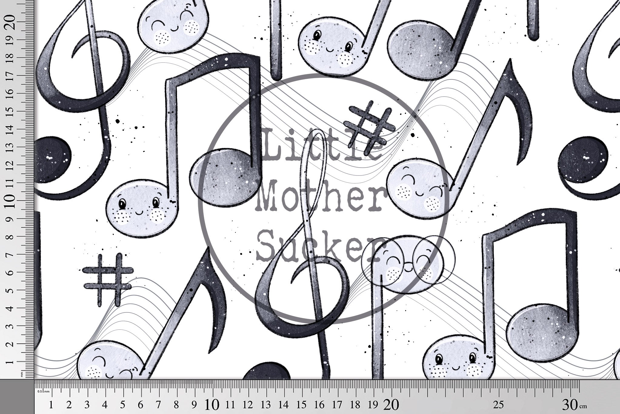 Supersoft Premium Jersey "Nötchen" mono groß 0,5 m