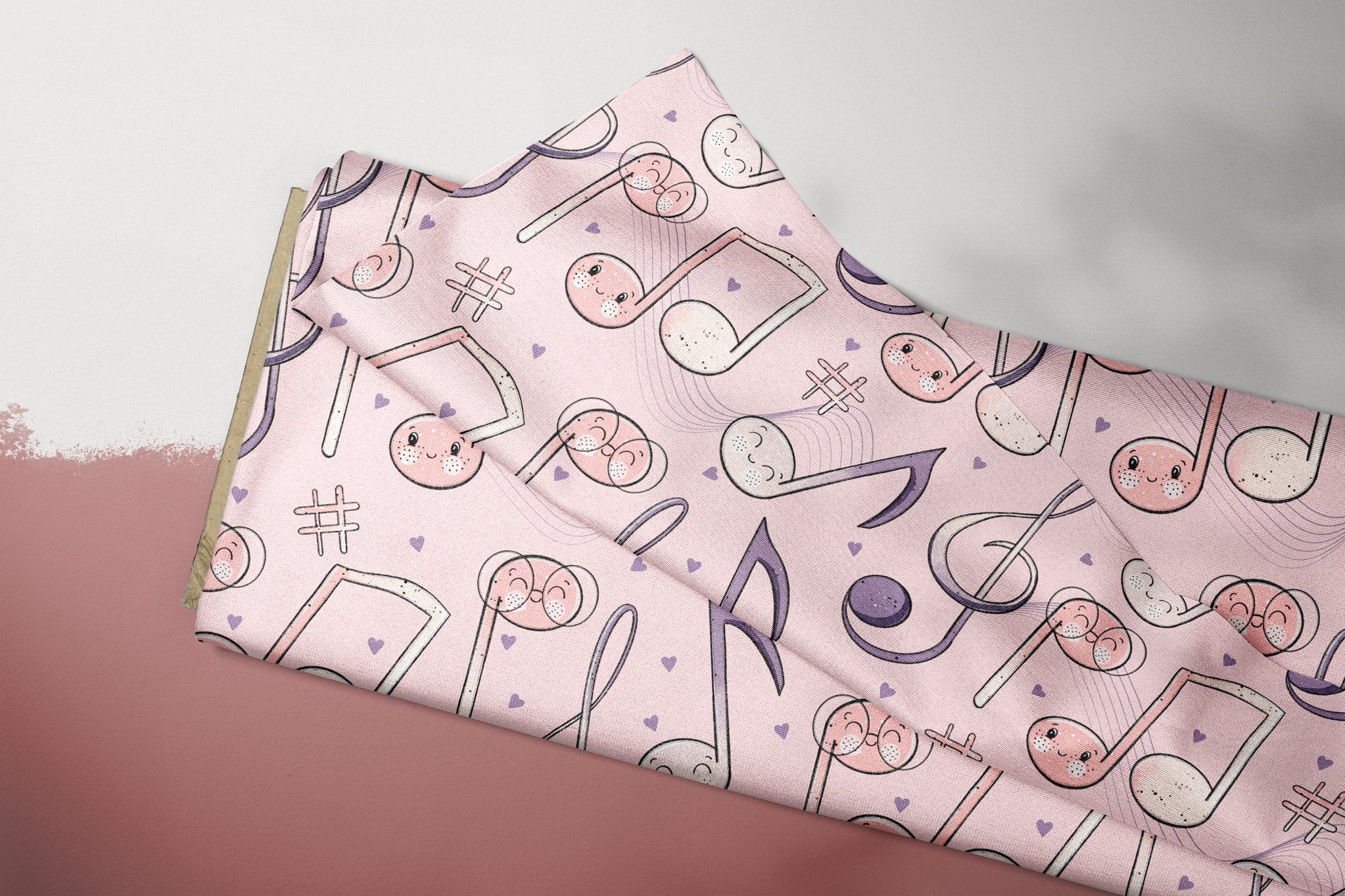 Supersoft Premium Jersey "Nötchen" rosa groß 0,5 m