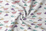 Lade das Bild in den Galerie-Viewer, Premium BIO Ripp Jersey &quot;Paper Art&quot; bunt 0,5 m
