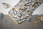 Lade das Bild in den Galerie-Viewer, Design "Pingu Parts" beige 0,5 m
