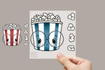 Lade das Bild in den Galerie-Viewer, Bügelbild "Popcorn Box"
