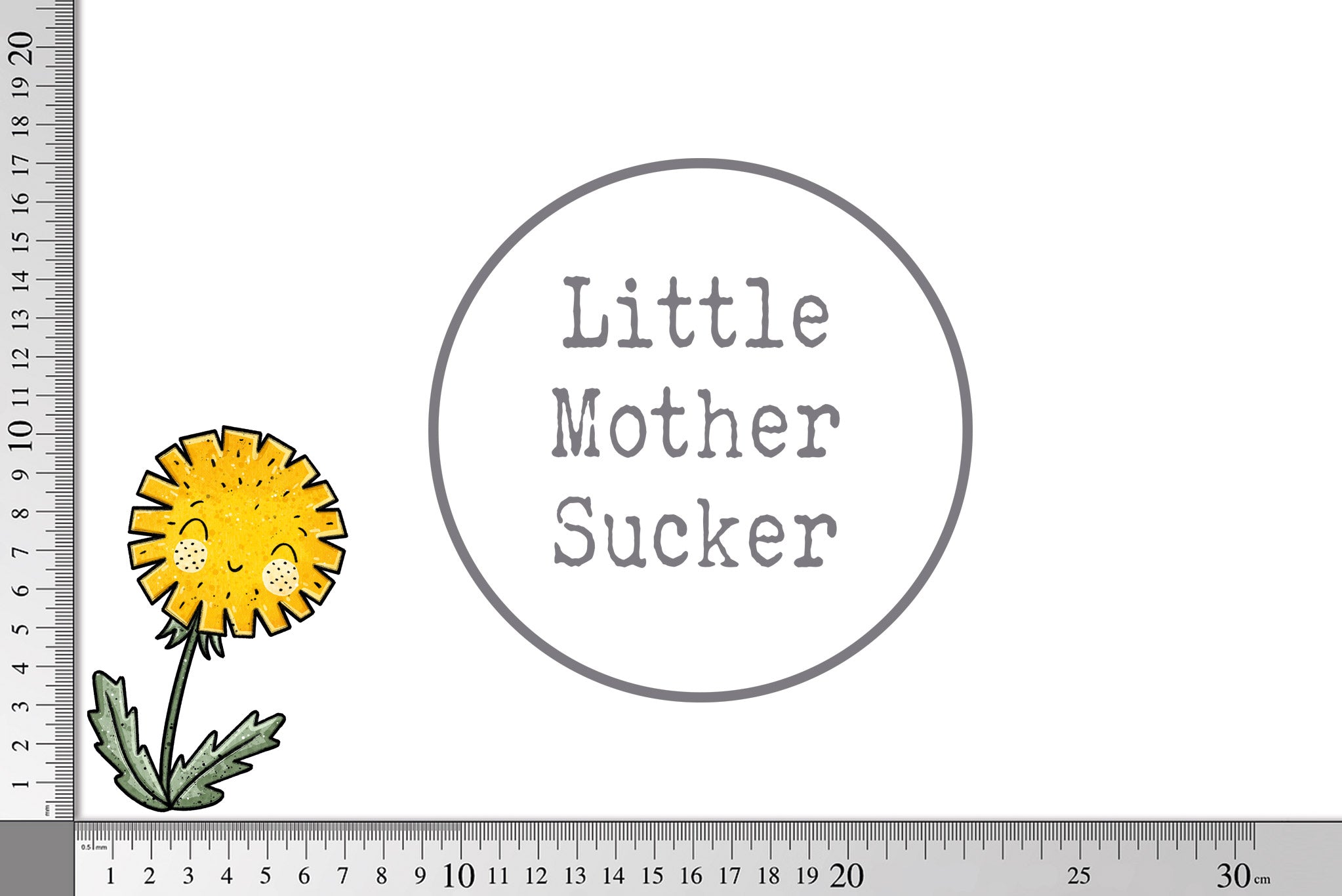 Bügelbild "Pustezahn und Löwenblume" Löwenblume GLITZERND