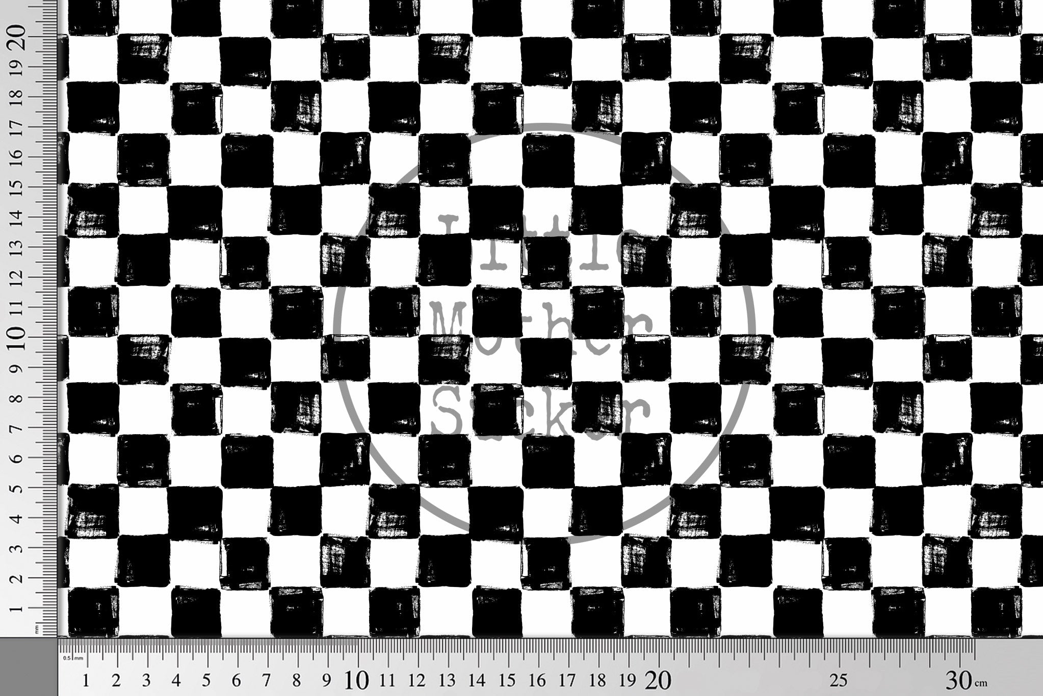 Supersoft Premium BIO Jersey "Puzzle Leben" Rough Checkerboard 0,5 m