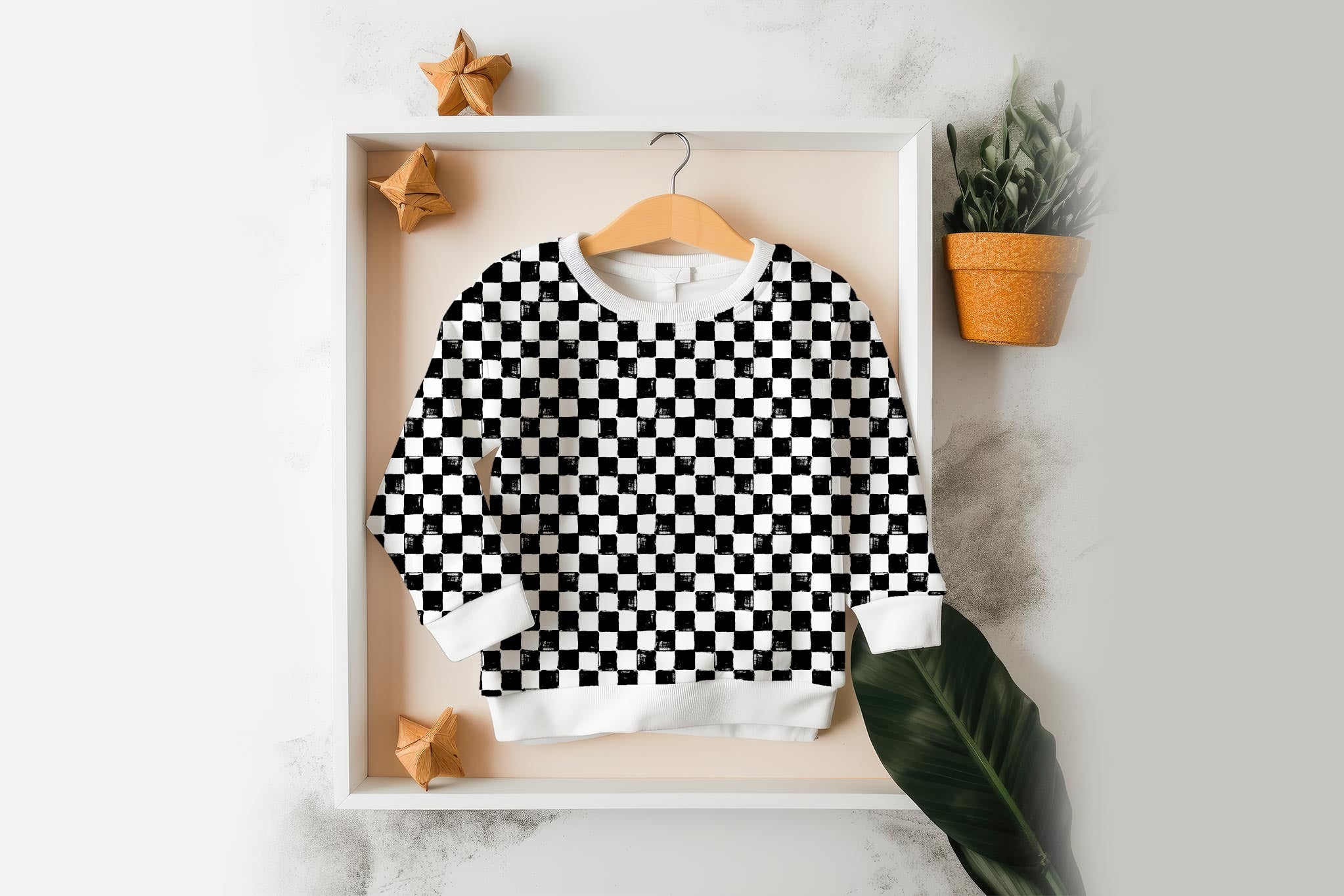 Supersoft Premium BIO Jersey "Puzzle Leben" Rough Checkerboard 0,5 m