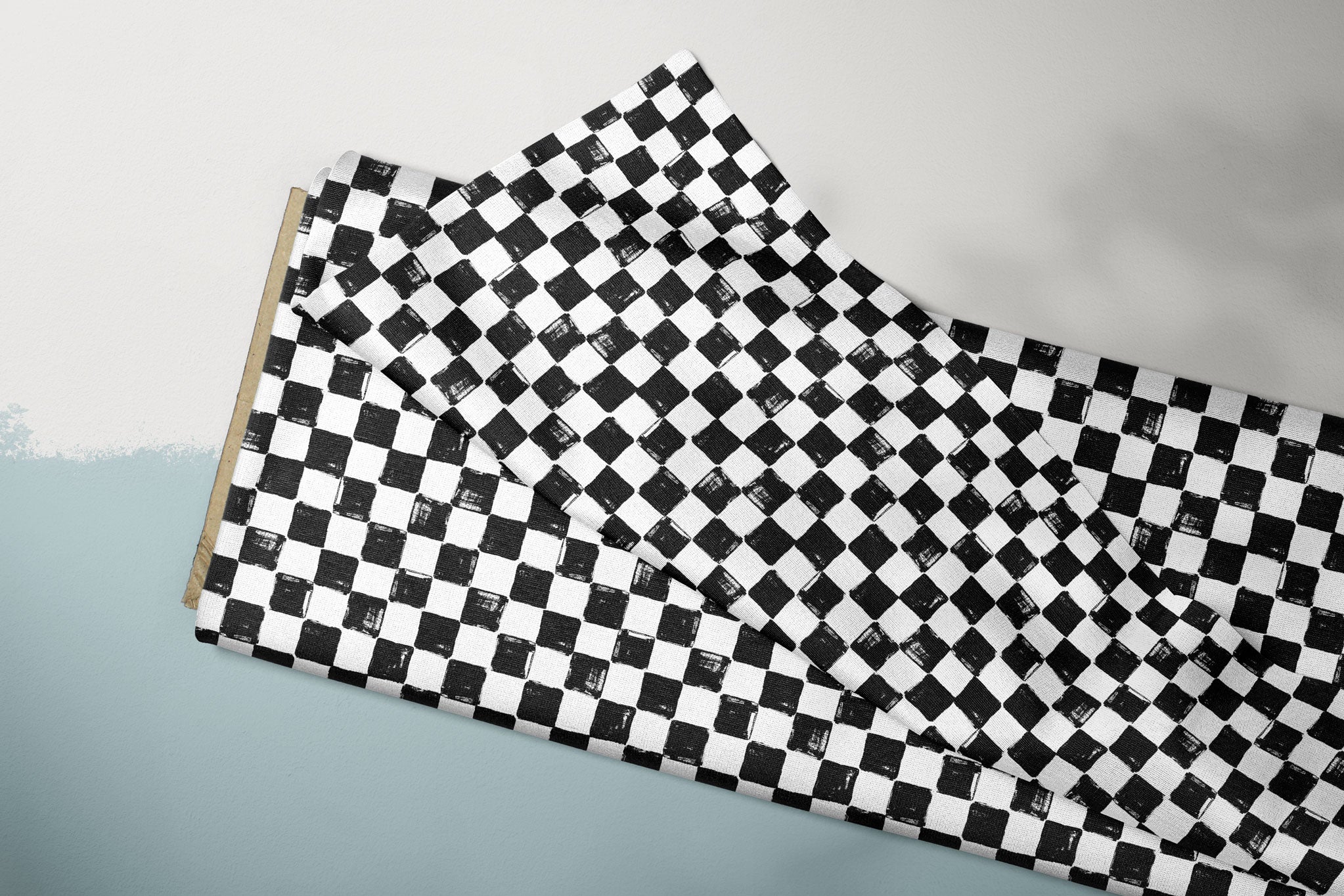 Supersoft Premium BIO Jersey "Puzzle Leben" Rough Checkerboard 0,5 m