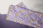 Lade das Bild in den Galerie-Viewer, Supersoft Premium BIO Jersey "Reh Lina" lila klein 0,5 m
