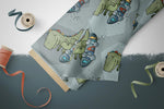 Lade das Bild in den Galerie-Viewer, Supersoft Premium French Terry &quot;Rex Skate&quot; slate groß 0,9 m Rest
