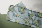 Lade das Bild in den Galerie-Viewer, Supersoft Premium French Terry &quot;Rex Skate&quot; slate groß 0,9 m Rest
