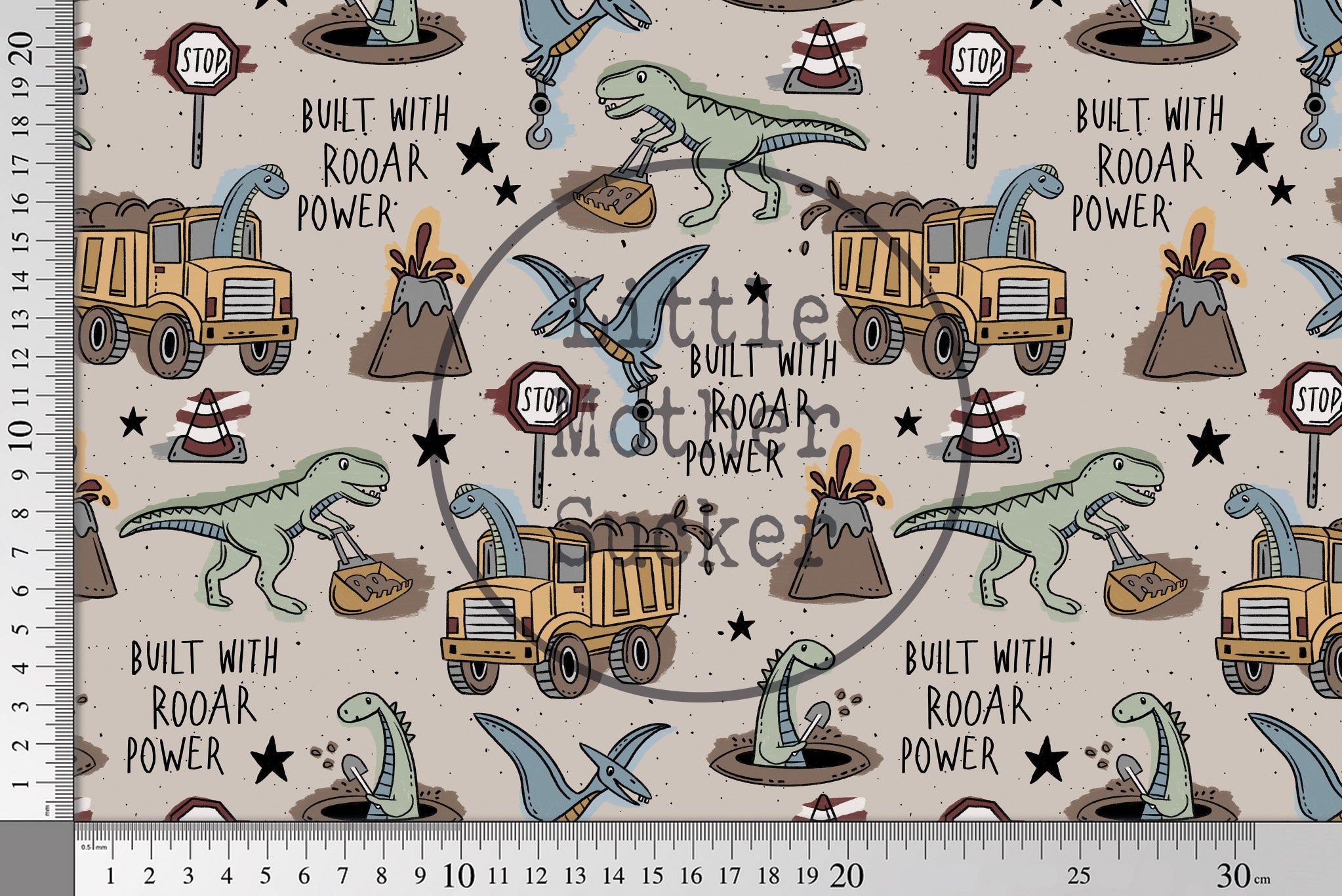 Supersoft Premium French Terry "Roar Power" beige 0,9 m Rest