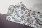 Lade das Bild in den Galerie-Viewer, Supersoft Premium French Terry &quot;Robo Dinoworld&quot; groß 0,5 m
